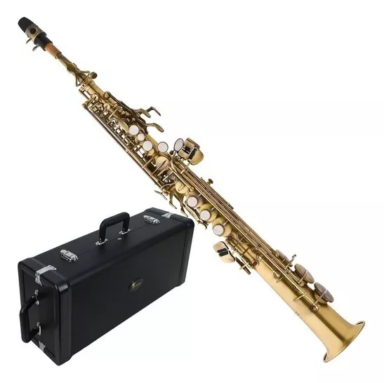 Saxofone Soprano Eagle Sp502vg Envelhecido