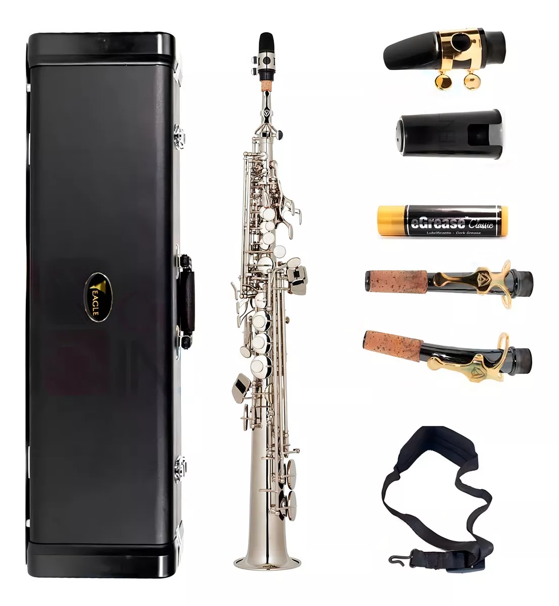 Sax Soprano Reto Eagle Sp502n Niquelado